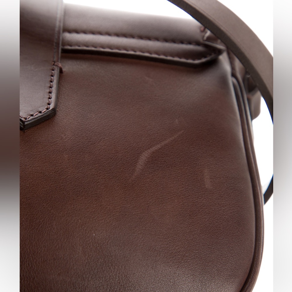 Golden Goose Small Rodeo Bag in Dark Tan Leather - Picture 6 of 14